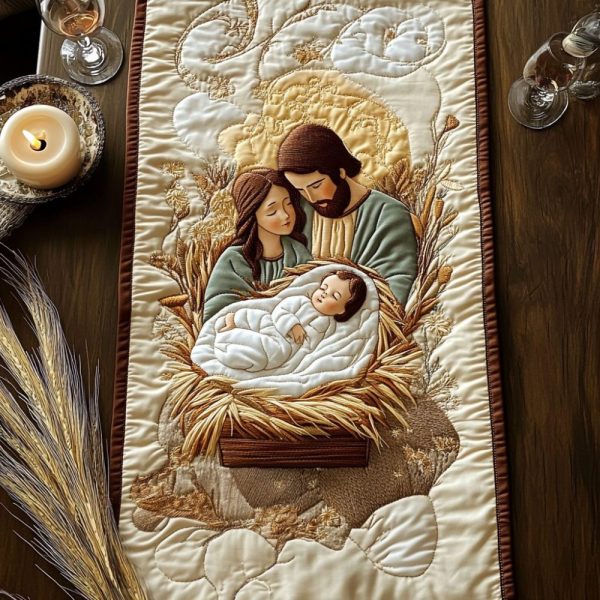 Holy Wonder Quilted Table Runner