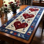 Home Of The Brave Heart Quilted Table Runner