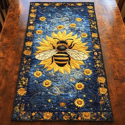 Honey Wings Quilted Table Runner
