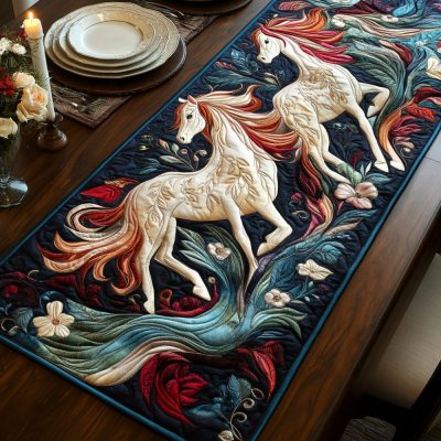 Horse Journey Quilted Table Runner