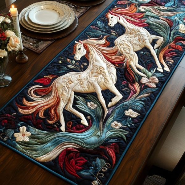 Horse Journey Quilted Table Runner