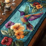 Humming Grace Quilted Table Runner