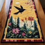 Hummingbird Dream Quilted Table Runner