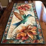 Hummingbird Flight Quilted Table Runner