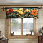 Hummingbird Grace Quilted Valance