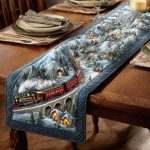 Icy Forest Dream Quilted Table Runner