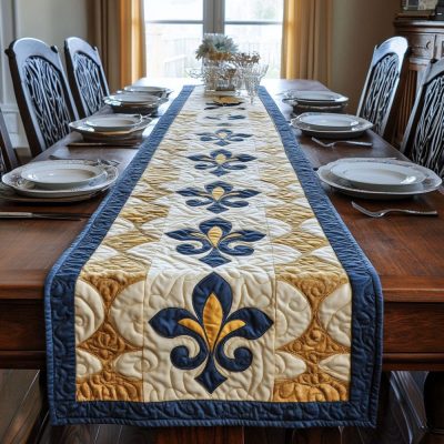 Imperial Fleur Quilted Table Runner