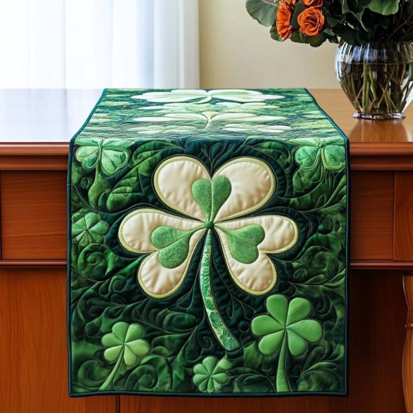Irish Luck Quilted Table Runner