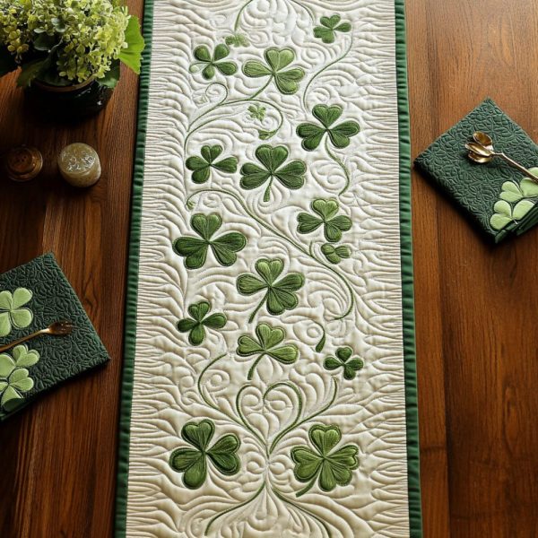 Irish Meadow Quilted Table Runner