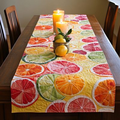 Island Feast Quilted Table Runner