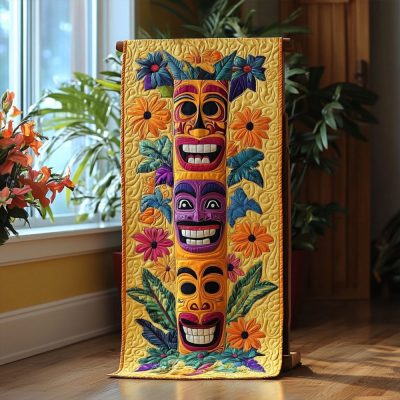 Island Vibrance Quilted Table Runner