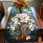 Ivory Elegance Quilted Table Runner
