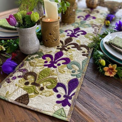 Jester Fleur Quilted Table Runner