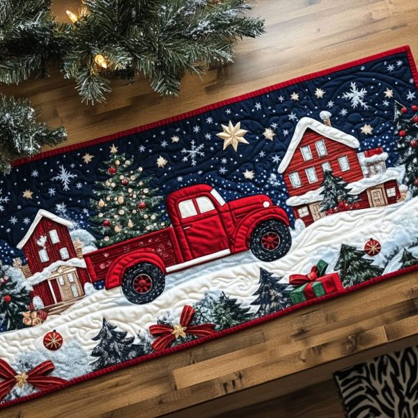 Jingle Bell Joy Quilted Table Runner