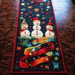 Jolly Snowmen Quilted Table Runner