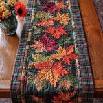 Joyful Maple Stroll Quilted Table Runner