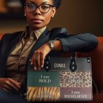 I Am Bold, Loved, Strong, Resilient - Personalized Leather Handbag Sbhn03