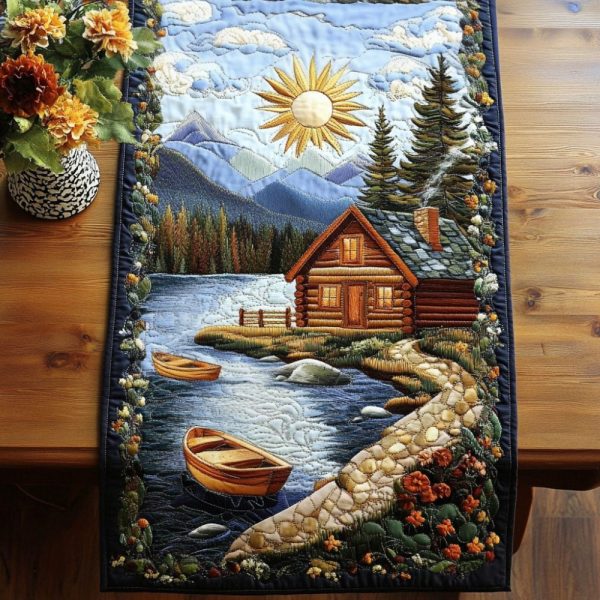 Lakeside Haven Quilted Table Runner