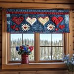 Land Of The Free-Heart Of The Brave Quilted Valance