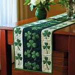 Leafy Fortune Quilted Table Runner