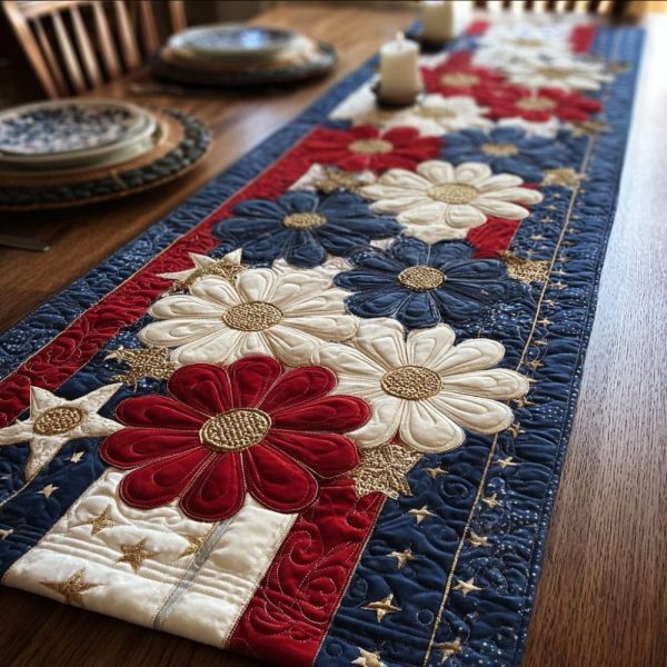 Liberty Bloom Quilted Table Runner