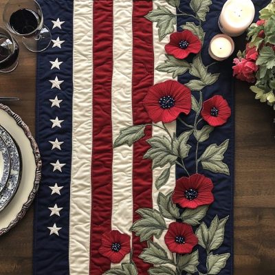 Liberty Bloom Quilted Table Runner