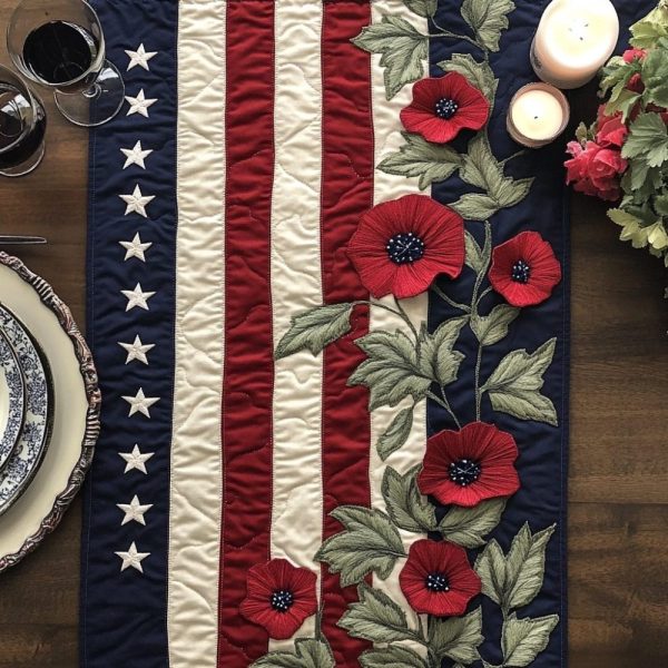Liberty Bloom Quilted Table Runner