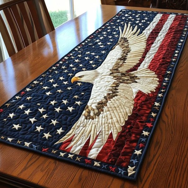 Liberty Eagle Quilted Table Runner
