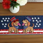 Liberty Tails Duo Quilted Table Runner