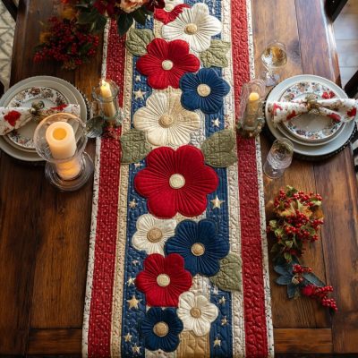 Liberty Threads Quilted Table Runner