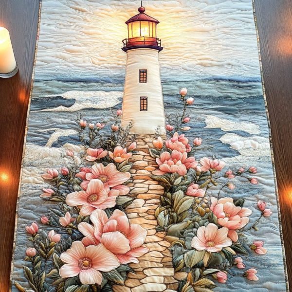Lighthouse Dream Quilted Table Runner