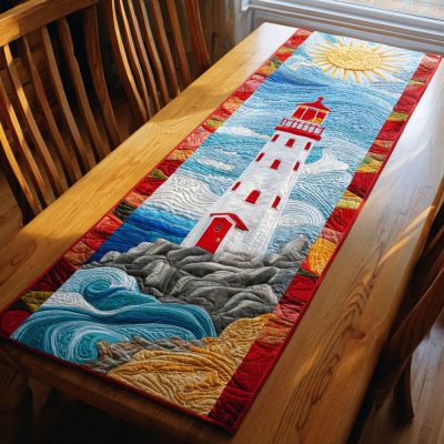 Lighthouse Shine Quilted Table Runner