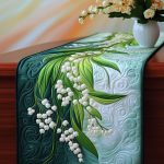 Lily Blossom Quilted Table Runner
