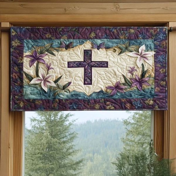 Lily Of The Cross Quilted Valance