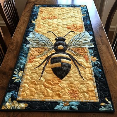 Little Bee Quilted Table Runner