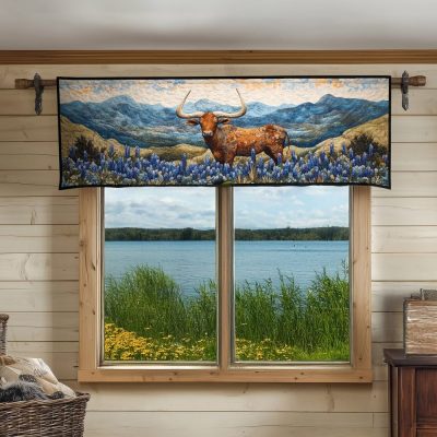 Longhorn Legacy Quilted Valance
