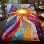 Luminous Rays Quilted Table Runner