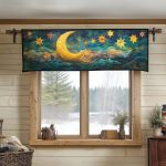 Lunar Serenity Quilted Valance