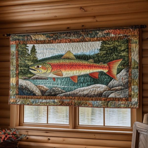 Lure Of The Lake Quilted Valance