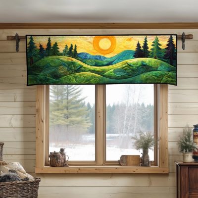 Lush Horizon Quilted Valance