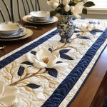 Magnolia Dream Quilted Table Runner