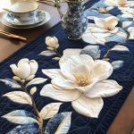 Magnolia Fusion Quilted Table Runner