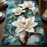 Magnolia Harmony Quilted Table Runner
