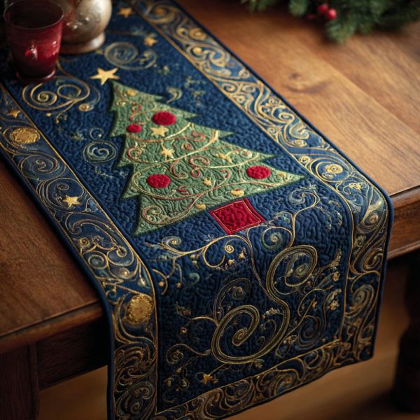 Majestic Noel Quilted Table Runner