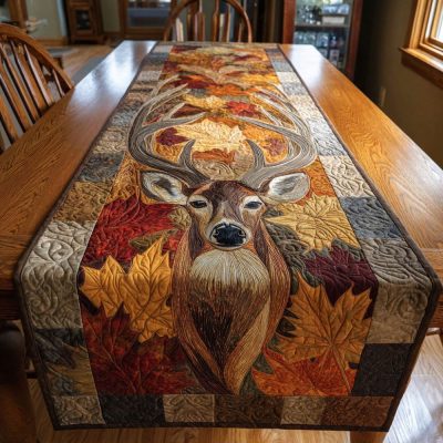 Maple Crown Quilted Table Runner