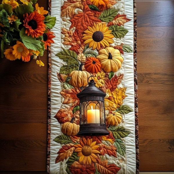 Maple Glow Quilted Table Runner