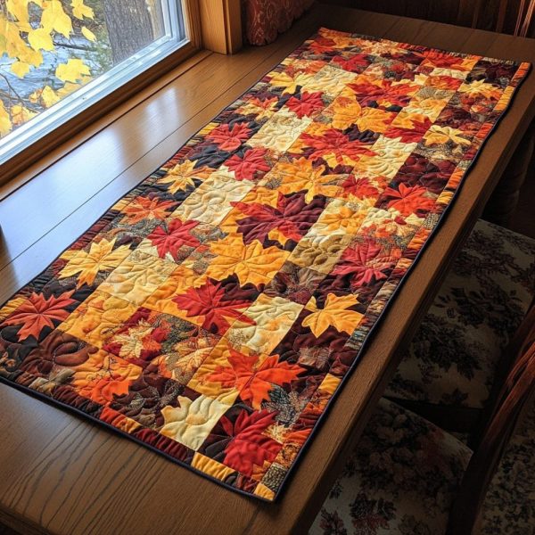 Maple Trail Quilted Table Runner