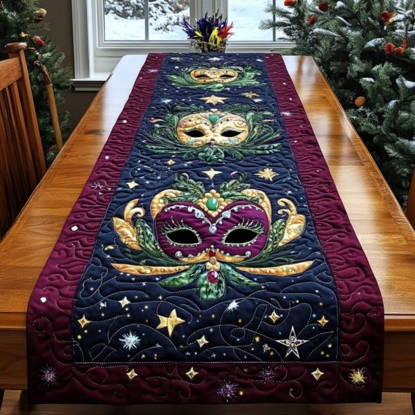 Mardi Gras Quilted Table Runner