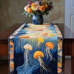 Marine Whispers Quilted Table Runner
