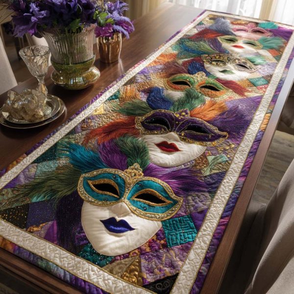 Masquerade Glow Quilted Table Runner
